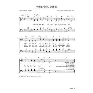 Produktbild des Artikels Heilig, Gott, bist du (Noten - Download)