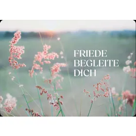 Produktbild des Artikels Postkarte - Friede begleite dich (Schreibwaren)