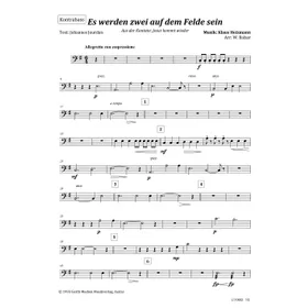 Produktbild des Artikels Es werden zwei auf dem Felde sein (Kontrabass) (Noten - Download)
