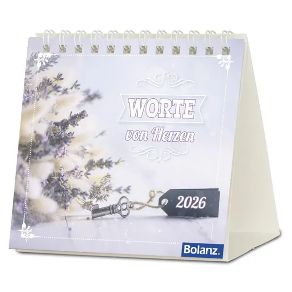 Produktbild des Artikels Worte von Herzen 2026 - Minikalender (Kalender - Spiralbindung)