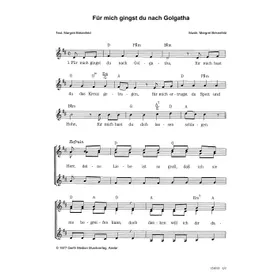 Produktbild des Artikels Für mich gingst du nach Golgatha (Noten - Download)