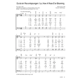 Produktbild des Artikels Es ist ein Ros entsprungen (Noten - Download)