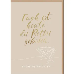 Produktbild des Artikels Faltkarte "Euch ist heute der Retter geboren" (Schreibwaren)