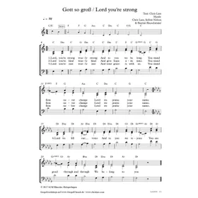 Produktbild des Artikels So groß (Noten - Download)