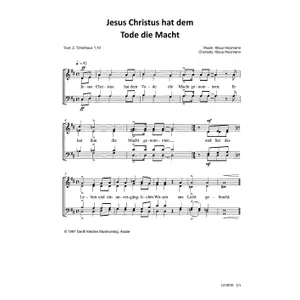 Produktbild des Artikels Jesus Christus hat dem Tode die Macht (Noten - Download)