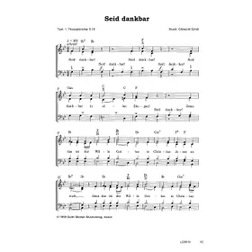 Produktbild des Artikels Seid dankbar (Noten - Download)