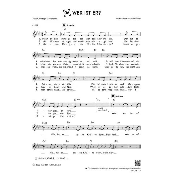 Produktbild des Artikels Wer ist er? (einstimmig) (Noten - Download)