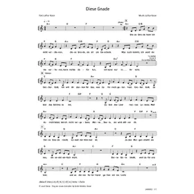 Produktbild des Artikels Diese Gnade (Noten - Download)