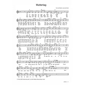 Produktbild des Artikels Muttertag (Noten - Download)