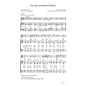Produktbild des Artikels Vor fast zweitausend Jahren (Noten - Download)