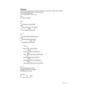 Produktbild des Artikels Zuhause (Noten - Download)