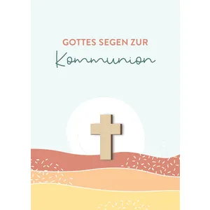 Produktbild des Artikels Faltkarte - Gottes Segen zur Kommunion (Schreibwaren)