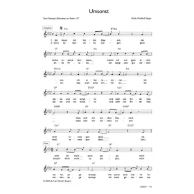 Produktbild des Artikels Umsonst (Noten - Download)