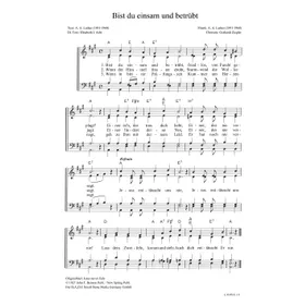 Produktbild des Artikels Bist du einsam und betrübt (Noten - Download)