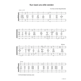 Produktbild des Artikels Nun lasst uns stille werden (Noten - Download)