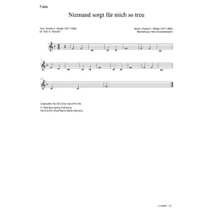 Produktbild des Artikels Niemand sorgt für mich so treu (Tuba) (Noten - Download)