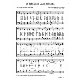 Produktbild des Artikels Ich bete an die Macht der Liebe (Noten - Download)