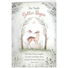 Produktbild des Artikels Faltkarte: Zur Taufe Gottes Segen (Schreibwaren)