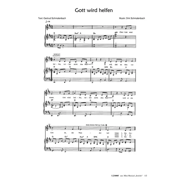 Produktbild des Artikels Gott wird helfen (Noten - Download)