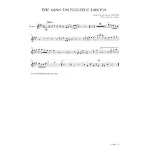 Produktbild des Artikels Wie kann ein Flugzeug landen (Violine) (Noten - Download)