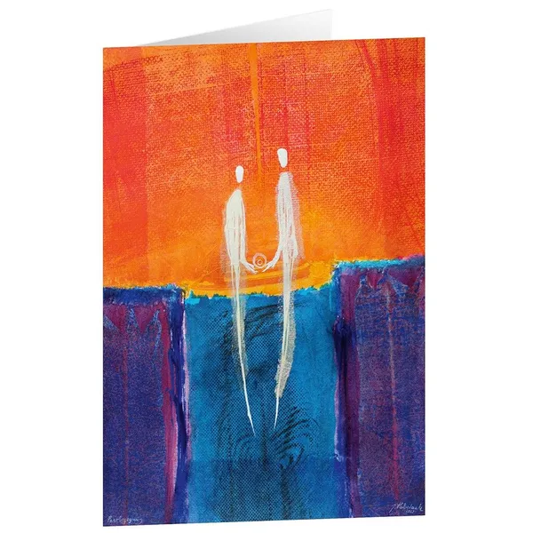 Produktbild des Artikels Kunstkarten "Paarbegegnung" 5 Stk. (Schreibwaren)