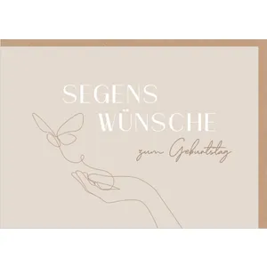 Produktbild des Artikels Faltkarten "Segenswünsche zum Geburtstag" (Schreibwaren)