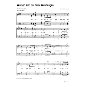 Produktbild des Artikels Wie lieb sind mir deine Wohnungen (Noten - Download)