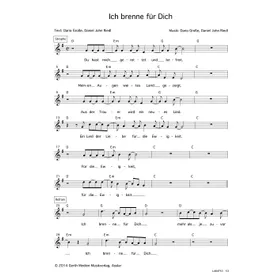 Produktbild des Artikels Ich brenne für dich (Noten - Download)