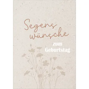 Produktbild des Artikels Faltkarte "Segenswünsche zum Geburtstag (Schreibwaren)