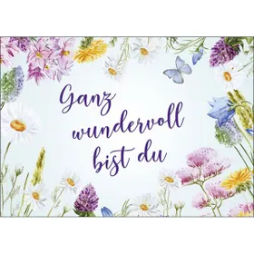 Produktbild des Artikels Postkarten: Ganz wundervoll, 4 Stück (Schreibwaren)