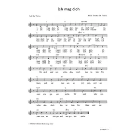 Produktbild des Artikels Ich mag dich (Noten - Download)
