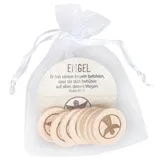 Stimmungsbild zu Einkaufswagenchip Holz "Engel" - 10er Pack