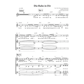 Produktbild des Artikels Die Ruhe in dir (Noten - Download)