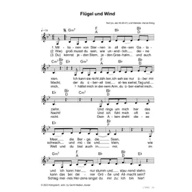 Produktbild des Artikels Flügel und Wind (Noten - Download)