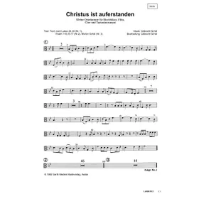 Produktbild des Artikels Christus ist auferstanden (Viola) (Noten - Download)