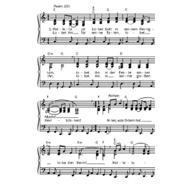 Produktbild des Artikels Halleluja lobet Gott in seinem Heiligtum (Noten - Download)