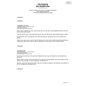 Produktbild des Artikels Die Heilung des Gelähmten (Liedtexte) (Noten - Download)