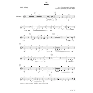Produktbild des Artikels Allein (Violine 3) (Noten - Download)