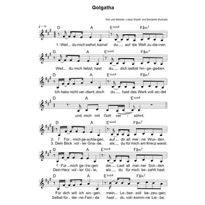 Produktbild des Artikels Golgatha (Noten - Download)