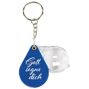 Produktbild des Artikels Schlüsselanhänger mit Lupe "Gott segne dich" ()