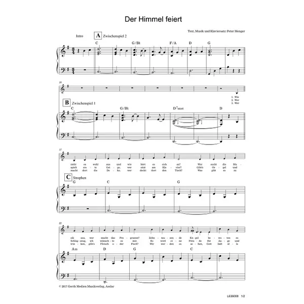 Produktbild des Artikels Der Himmel feiert (Noten - Download)