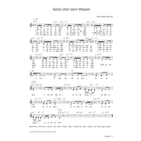 Produktbild des Artikels Geist über dem Wasser (Noten - Download)