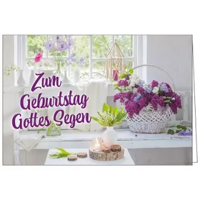 Produktbild des Artikels Faltkarte: Zum Geburtstag Gottes Segen (Schreibwaren)