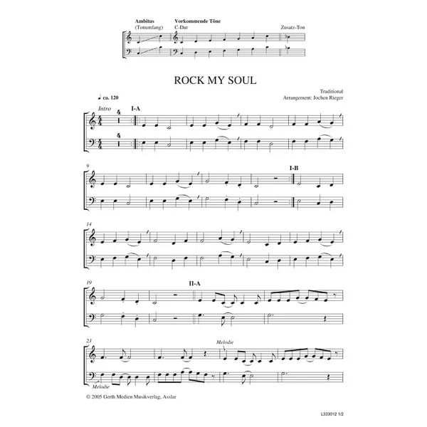Produktbild des Artikels Rock My Soul (Noten - Download)