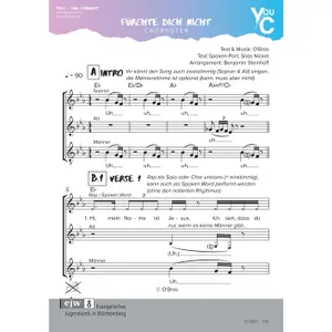 Produktbild des Artikels Fürchte dich nicht (Noten - Download)