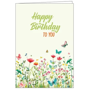 Produktbild des Artikels Faltkarte: Happy Birthday to you (Schreibwaren)