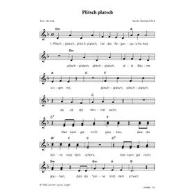 Produktbild des Artikels Plitsch, platsch (Noten - Download)