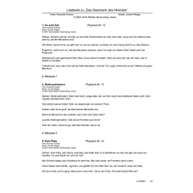 Produktbild des Artikels Das Geschenk des Himmels (Liedtexte) (Noten - Download)