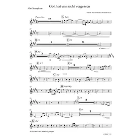 Produktbild des Artikels Gott hat uns nicht vergessen (Alt-Saxophon) (Noten - Download)