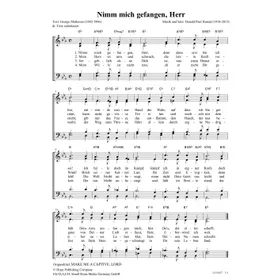 Produktbild des Artikels Nimm mich gefangen, Herr (Noten - Download)